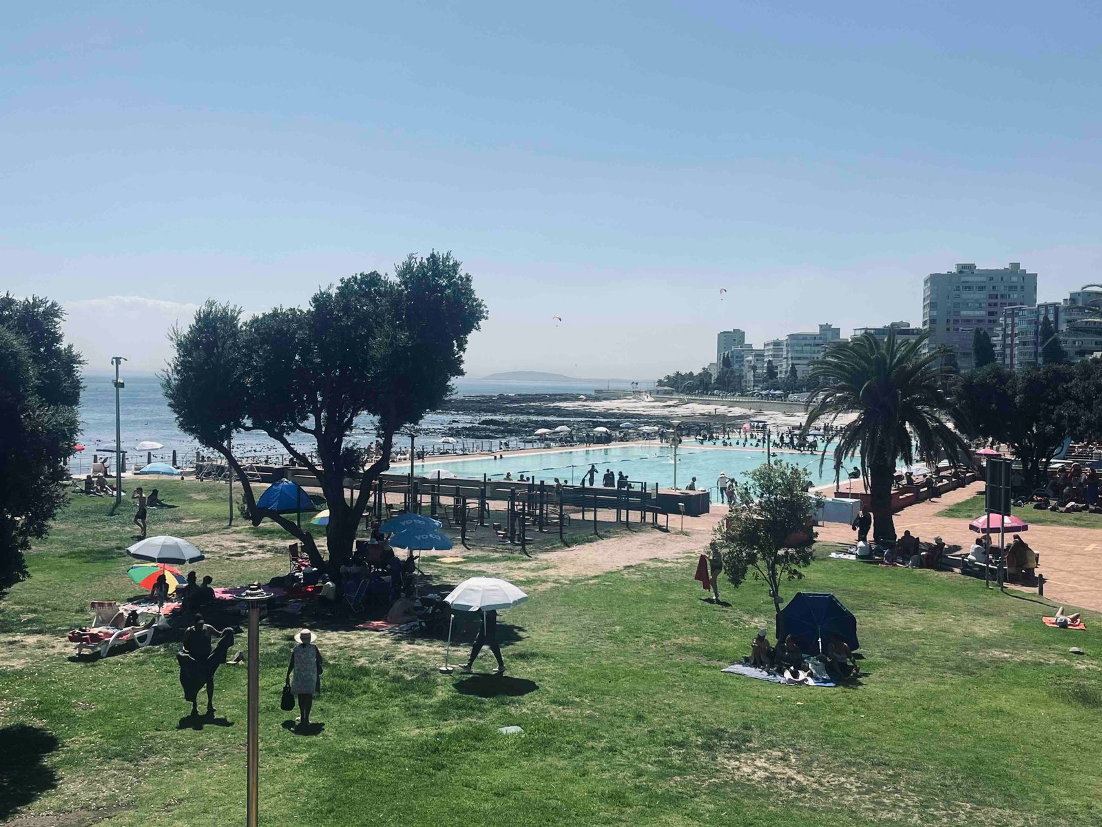 Sea Point promenade and coastline in Cape Town