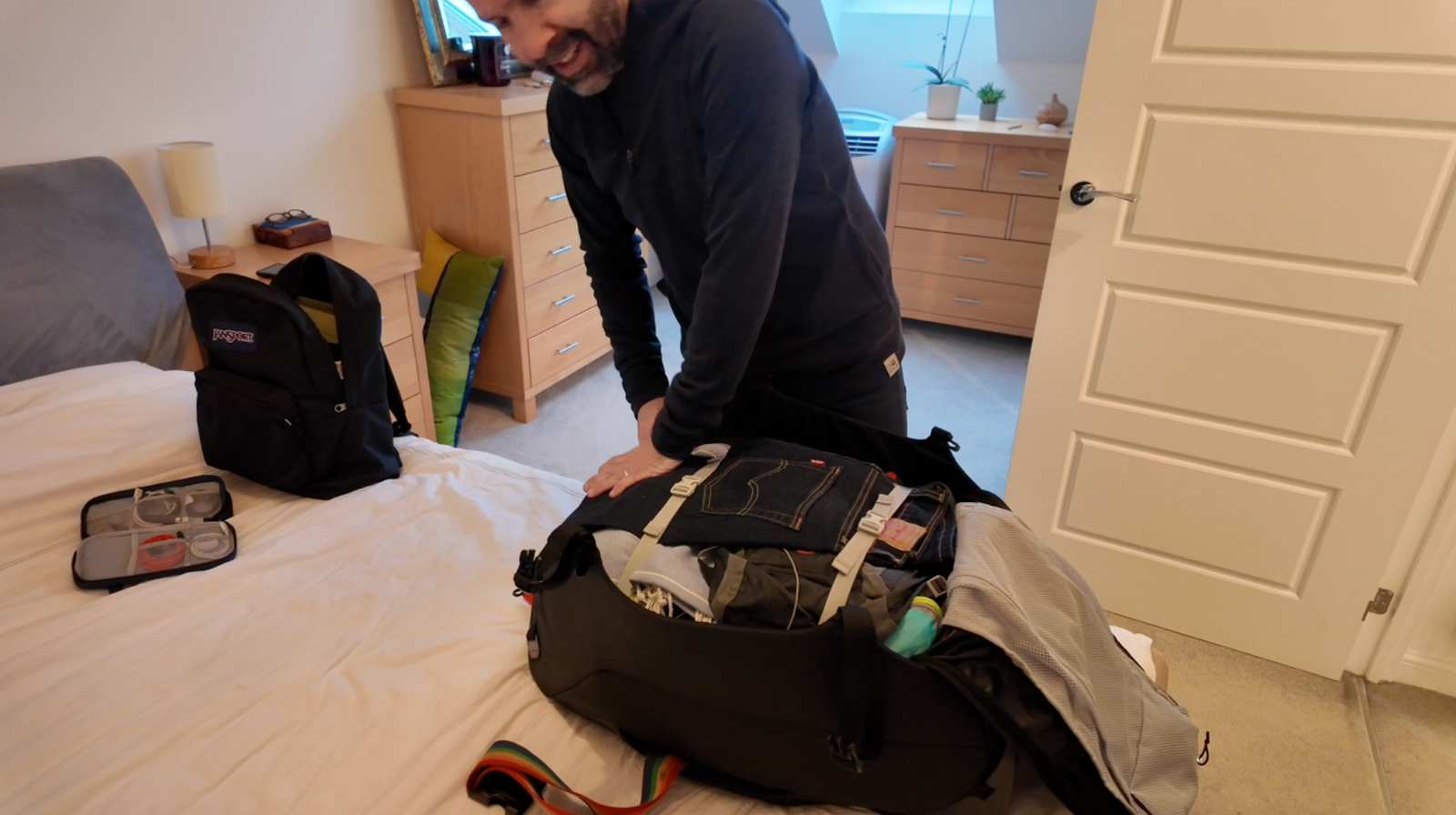 Packing practical clothing for thirteen months of travel