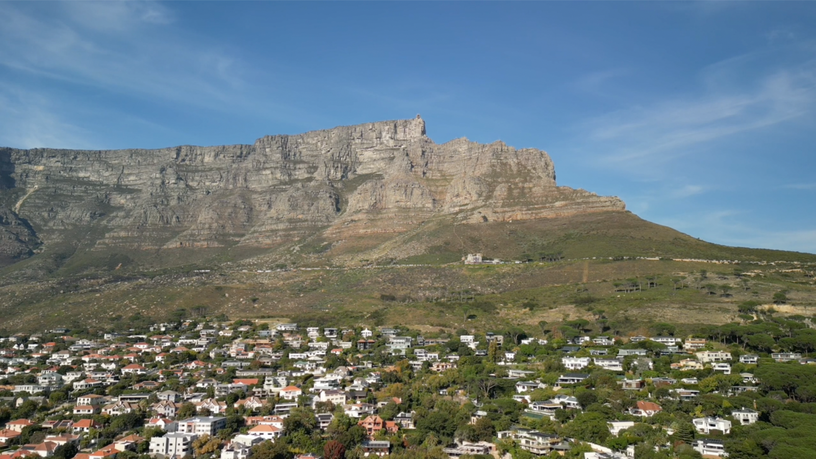 Table Mountain in Cape Town, the final destination of James and Rob's journey